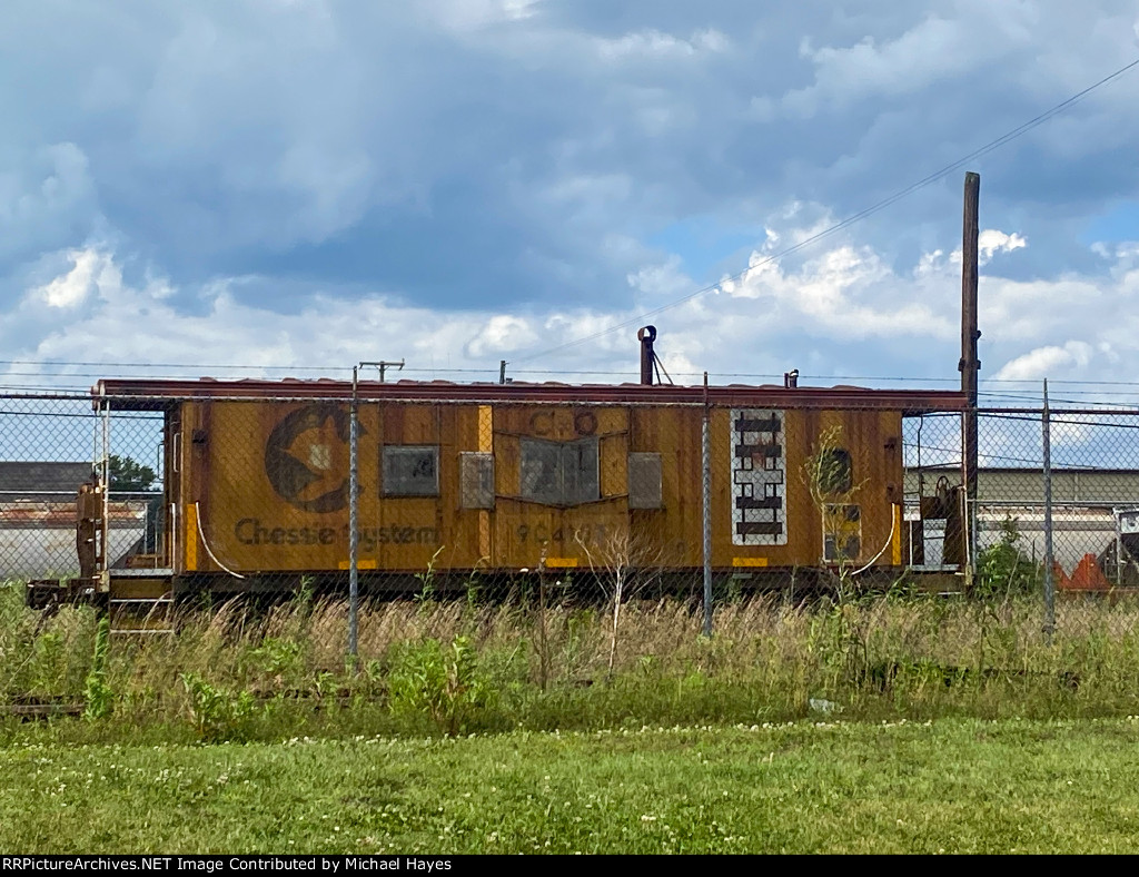 Chessie Caboose next to the amtrak station